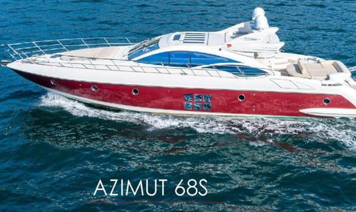 68 Azimut sailing