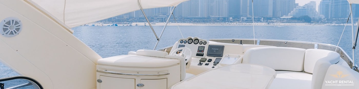 yacht rental Dubai interior
