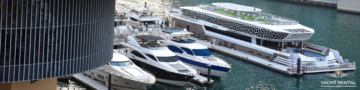 Dubai Harbour yachts