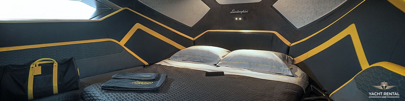 Lamborghini yacht bedroom