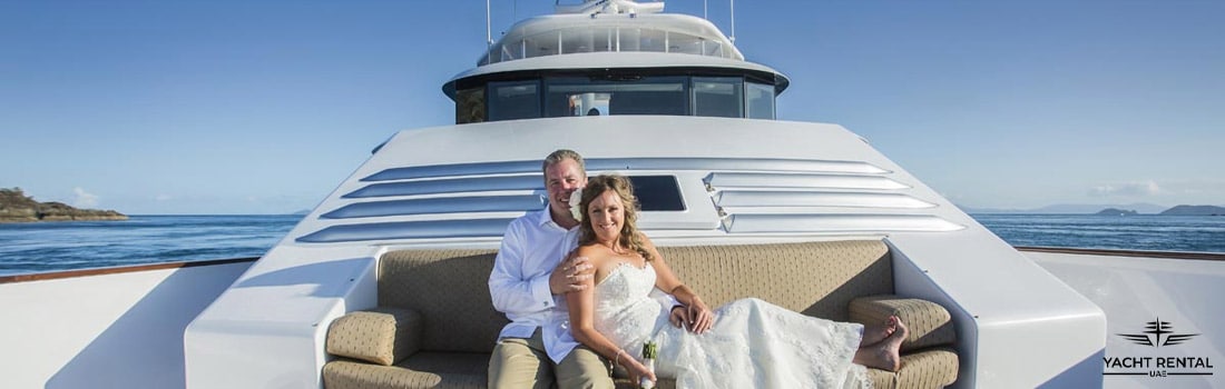 wedding anniversary on a yacht