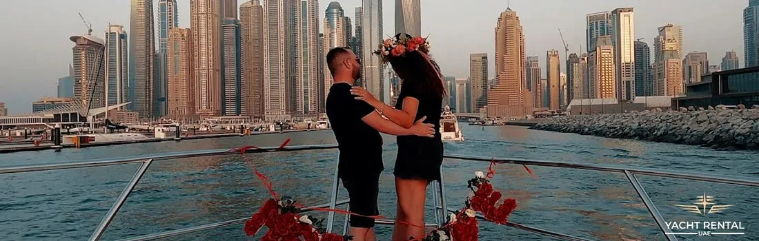 Yacht Marriage Proposal in Dubai