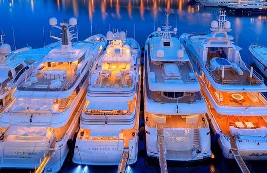 Monaco yacht show models