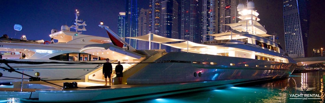 Luxury yachts in Dubai