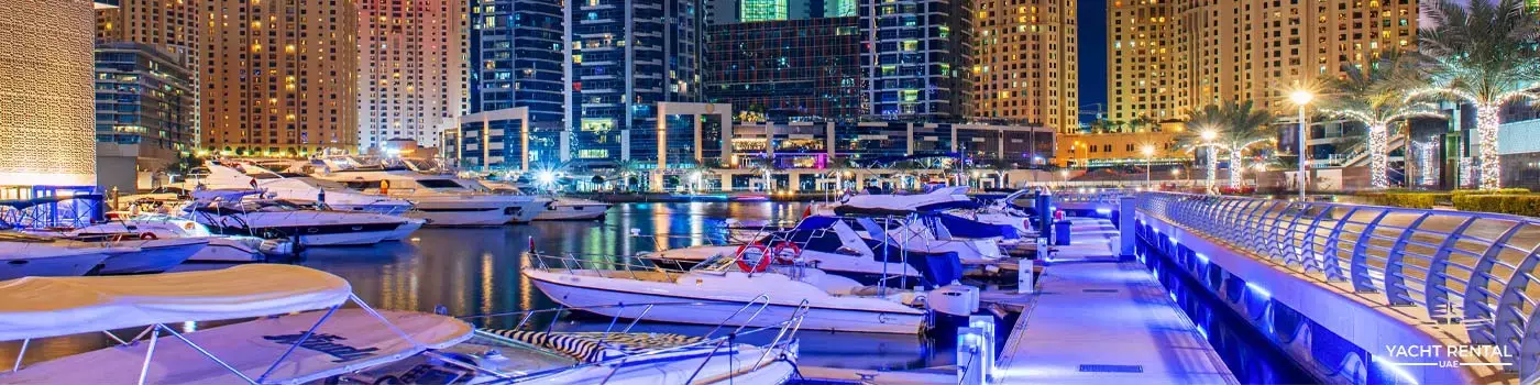 Book a luxury yacht Dubai Marina at top locations