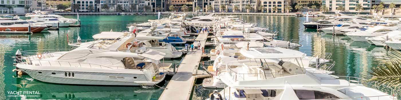 Yacht for rent in Dubai Marina